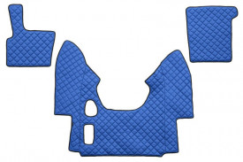 Set covorase camion, piele ecologica compatibil cu DAF XF 95 1997-2005 Albastru, MANUALA