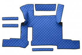 Set covorase camion, piele ecologica compatibil cu Man TGX 2020-> Albastru, automat - Img 2