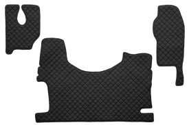 Set covorase camion, piele ecologica compatibil cu MERCEDES ACTROS MP2 / MP3 2008-> Negru AUTOMAT