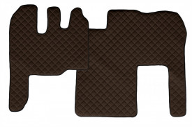 Set covorase camion, piele ecologica compatibil cu RENAULT MAGNUM 2002-2010 Maro - Img 4