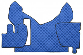 Set covorase camion, piele ecologica compatibil cu RENAULT PREMIUM 2005-> Albastru - Img 4