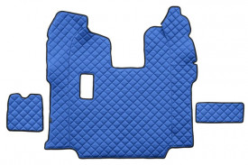Set covorase camion, piele ecologica compatibil cu SCANIA R 2010-2016 Albastru, MANUALA, scaune normale - Img 3