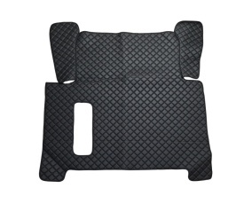 Set covorase camion, piele ecologica compatibile cu Man TGX 2007-2017 Manual, Negru cu un sertar - Img 5