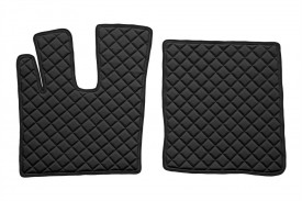 Set covorase camion, piele ecologica DAF XF106 2012-> euro 6 Negru AUTOMATA - Img 2