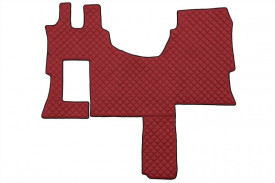 Set covorase camion, piele ecologica rosie compatibile cu Mercedes Actros MP4/MP5 Cabina Solo star