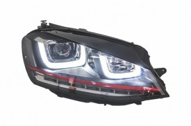 Set faruri compatibile cu VW Golf 7 VII 2012-2017 3D LED R20 GTI Design Semnal Dinamic - Img 7