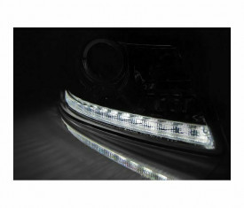 Set Faruri Dayline compatibil cu SKODA Octavia 2 II 2009-2012 Fundal Negru - Img 3