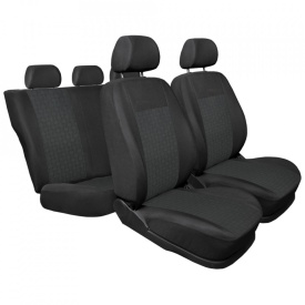 Set huse auto pentru scaune compatibile AUDI A3 8P 2003-2012, 5 locuri, material textil, negru cu gri deschis, Lichidare de stoc! - Img 2