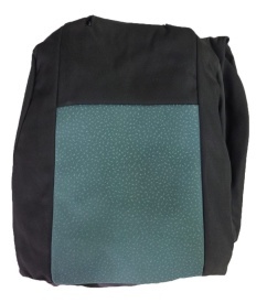 Set huse auto pentru scaune compatibile Suzuki Grand Vitara 2005-2015, material textil negru cu verde, Lichidare de stoc!