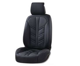 Set huse scaune auto compatibil Audi A4 B6 B7 2000-2007, fata-spate, piele ecologica negra - Img 2