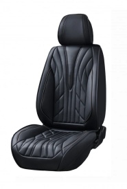 Set huse scaune auto compatibil cu VW Golf 4 1998-2004 piele ecologica neagra, fata-spate - Img 2