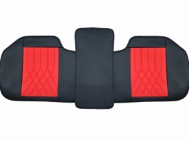 Set huse scaune auto compatibil Mitsubishi ASX 2010->, fata-spate, piele ecologica Negru cu rosu - Img 3