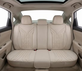Set huse scaune auto compatibil Toyota Rav4 2006-2012, fata-spate, material textil bej - Img 4