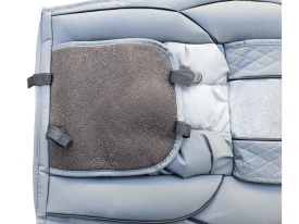 Set huse scaune auto, universale, fata-spate, piele ecologica, gri - Img 6