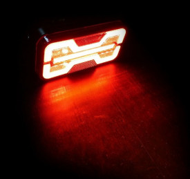 Set lampi stop LED, 4 Functii, 12V-24V, 180x90x32 mm, potrivit pentru remorci, rulote, vehicule agricole - Img 6