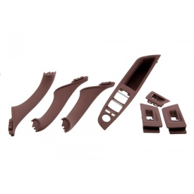 Set manere interior compatibil BMW Seria 5 F10 2010-2017 culoare maro