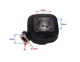 Set motor , cilindru , piston, segmenti si set garnituri 2T , capacitate 50cc compatibil cu SUZUKI TB 50 - Img 2