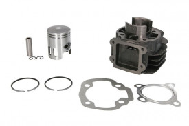 Set motor , cilindru , piston, segmenti si set garnituri 2T , capacitate 50cc compatibil cu MBK CW, EW; YAMAHA BW, BW S 50 1990-2016 - Img 1