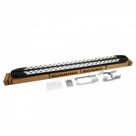 Set praguri laterale din aluminiu cu suporti compatibil DACIA LOGAN MCV 2005-2013, TrimLine Alu Design - Img 2