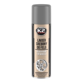 Spray vopsea argintiu pentru jante auto, K2 Profesional 500ml