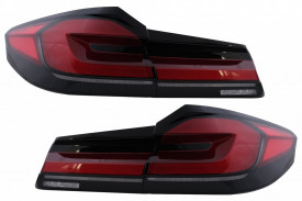 Stopuri Full LED compatibil cu BMW Seria 5 G30 Sedan 2017-2019 LCI Design cu Semnal Dinamic - Img 2