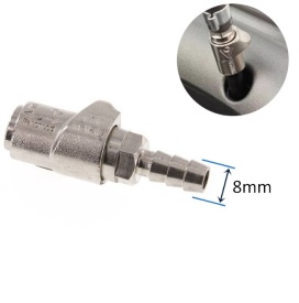 Supapa pentru umflare pneuri cu blocare usoara si deblocare catre valva, 8mm - Img 2