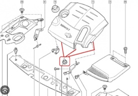 Suport tampon cauciuc capac motor compatibil pentru motoarele Renault 1.5DCI, 1.6DCI, 1.9DCI Renault Clio II, Clio III, Espace, Grand Scenic, Kangoo, Koleos II, Megane II, Megane III, Megane 4, Modus, Scenic - Img 5