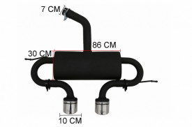 Toba finala compatibial cu VW Golf 5 V 2003-2008 R32 Design - Img 6