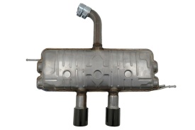 Toba finala compatibila cu VW Golf V R32 2003-2009, VW Golf 6 VI 2008-2013 R20 Design NEGRU