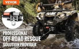 Troliu electric P2000-1, 12V pentru ATV off-road 0.95 hp, greutate remorcata 900 kg, cablu otel - Img 4