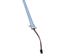 Banda bagheta LED rigida, carcasa plastic 100 cm, alb galbui 4300k 12V - Img 3
