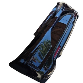 Bara Spate compatibil cu VW Scirocco Facelift 2014-2017, dubla evacuare, fara gauri pentru senzorii de parcare, culoare negru lucios - Img 3