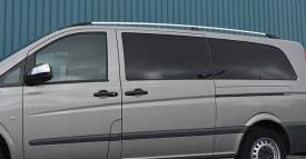 Bare longitudinale Premium compatibil Mercedes Vito W639 2004-2014, W447 2015->, caroserie Compact scurt, culoare argintiu - Img 4