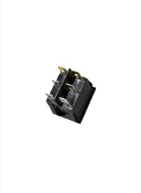 Buton comutator dublu 2 pozitii, On Off, iluminat rosu 6 picioare 250V 15A, bucata - Img 2