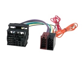 Cablu adaptor conector radio ISO, ZRS-158, mufa cu 16 pini, pentru modelele VW Golf V 2003->, VW Passat 2002->, VW Touareg 2002->, VW Touran 2002->