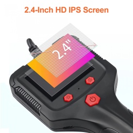 Camera endoscopică profesionala, 2.4 display si cablu de 5m - Img 2