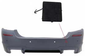 Capac Carlig Tractare Bara Spate compatibil cu BMW Seria 5 F10 F11 2011-2017 M5 Design - Img 2