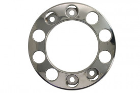Capac roată față, material: oțel inoxidabil, număr de găuri: 10, diametru jantă: 22,5 inch, diametru: 434 mm, gol