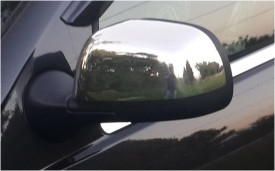 Capace cromate de oglinda compatibil Dacia Duster 2010-2012, plastic ABS - Img 2