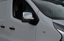 Capace cromate de oglinda compatibil RENAULT TRAFIC 2014->, plastic cromat - Img 3
