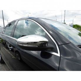 Capace cromate de oglinda compatibil VW PASSAT B7 2010-2014, inox, finisaj lucios - Img 5