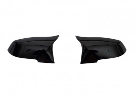 Capace oglinda compatibile cu BMW seria 1 F20 F21 2011-2019 Negru lucios Batman Style