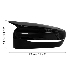 Capace oglinda compatibile cu BMW seria 3 G20 2019->, seria 5 G30 2017->, Negru lucios M-Design, cu clipsuri, inlocuiesc capacele originale - Img 2