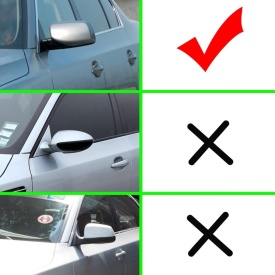 Capace oglinda compatibile cu BMW seria 5 E60 2004-2007, Negru lucios M-Design, cu clipsuri, inlocuiesc capacele originale - Img 8
