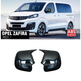 Capace oglinda compatibile cu Citroen Jumpy, Spacetourer 2016->, Berlingo 2018->, Negru lucios Batman Style - Img 2