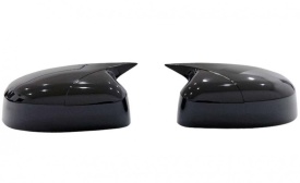 Capace oglinda compatibile cu Ford Focus II 2004-2008, Fiesta 2005-2008, Negru lucios BATMAN style