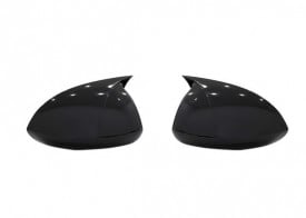 Capace oglinda compatibile cu Opel Corsa D E 2006-2019 Negru lucios Batman Style - Img 1