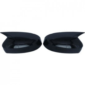 Capace oglinda compatibile cu VW Passat B6 2005-2010 Negru lucios Batman Style