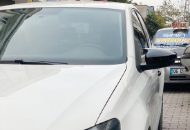 Capace oglinda compatibile cu VW POLO 2009-2017 Negru lucios Batman Style - Img 2
