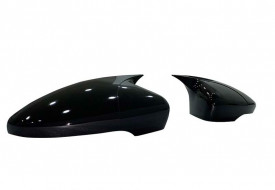 Capace oglinda compatibile cu VW Scirocco 2008-2017 Negru lucios Batman Style - Img 4